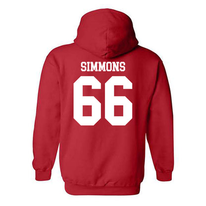 Oklahoma - NCAA Football : Derek Simmons - Classic Shersey Hooded Sweatshirt-1