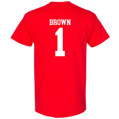 Oklahoma - NCAA Men's Basketball : Xzayvier Brown - Classic Shersey T-Shirt-1