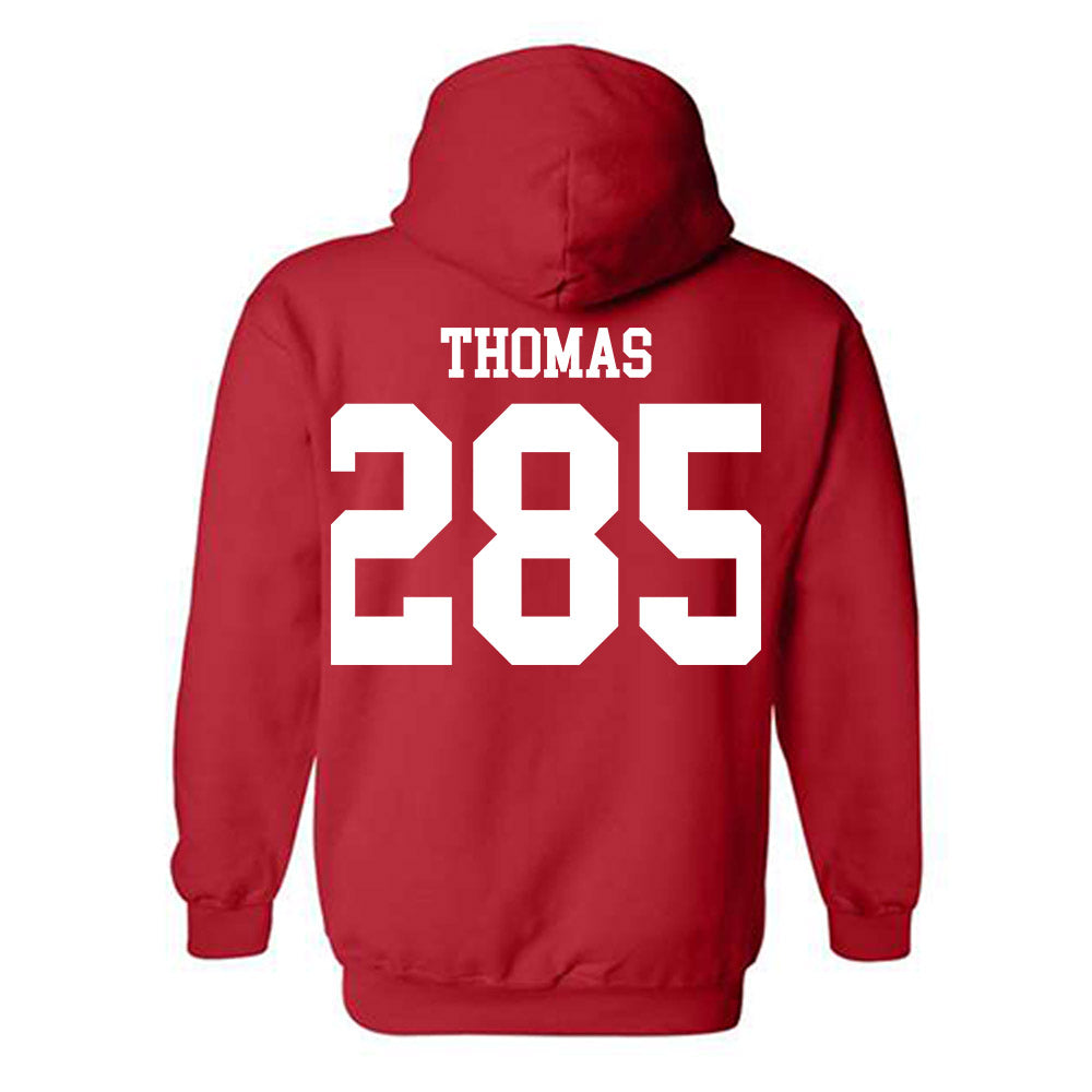 Oklahoma - NCAA Wrestling : Ricky Thomas - Classic Shersey Hooded Sweatshirt-1
