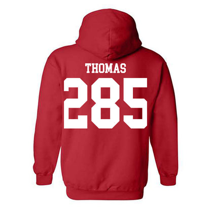 Oklahoma - NCAA Wrestling : Ricky Thomas - Classic Shersey Hooded Sweatshirt-1