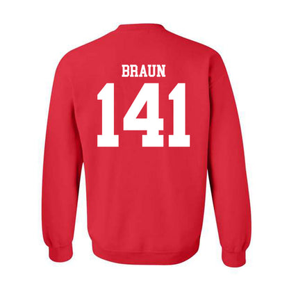 Oklahoma - NCAA Wrestling : Alex Braun - Classic Shersey Crewneck Sweatshirt-1