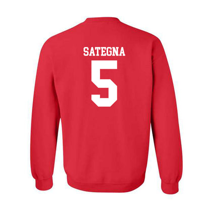 Oklahoma - NCAA Football : Isaiah Sategna - Classic Shersey Crewneck Sweatshirt-1