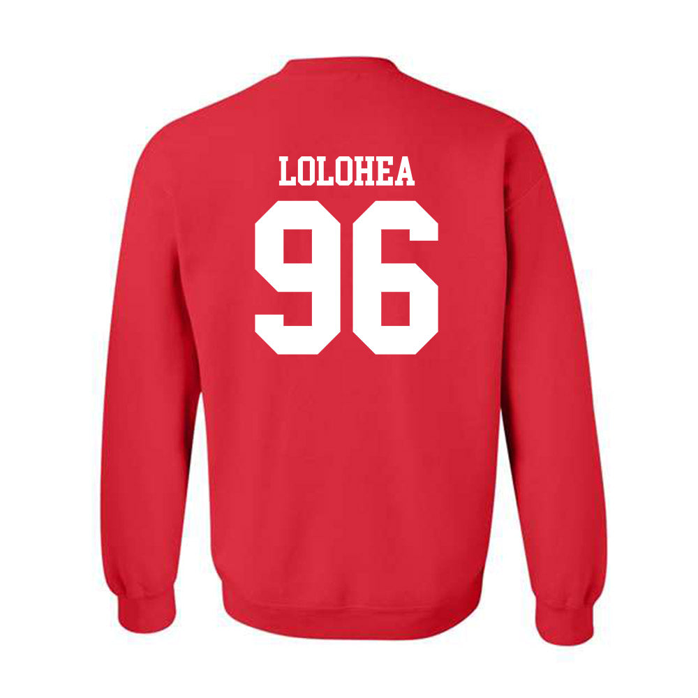 Oklahoma - NCAA Football : Siolaa Lolohea - Classic Shersey Crewneck Sweatshirt-1