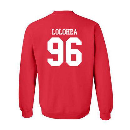 Oklahoma - NCAA Football : Siolaa Lolohea - Classic Shersey Crewneck Sweatshirt-1