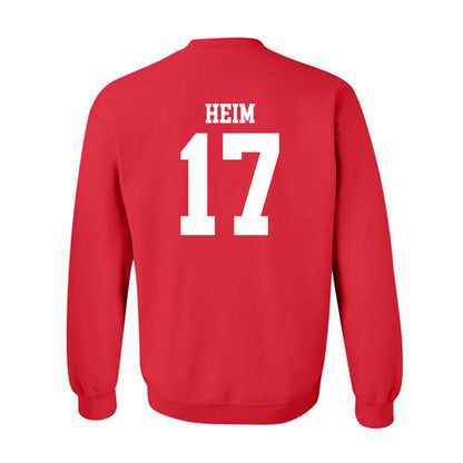 Oklahoma - NCAA Football : Taylor Heim - Classic Shersey Crewneck Sweatshirt-1