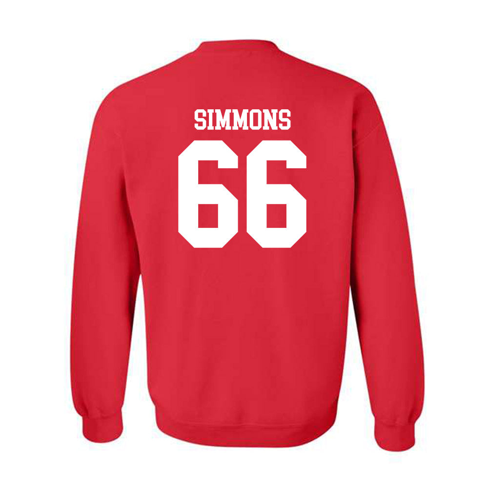 Oklahoma - NCAA Football : Derek Simmons - Classic Shersey Crewneck Sweatshirt-1