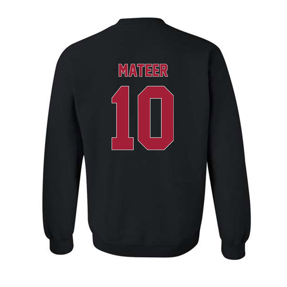 Oklahoma - NCAA Football : John Mateer - Classic Shersey Crewneck Sweatshirt-1