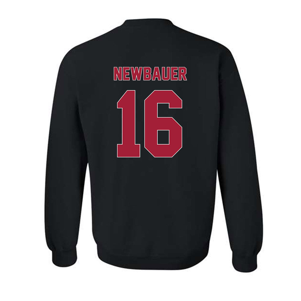 Oklahoma - NCAA Football : Whitt Newbauer - Classic Shersey Crewneck Sweatshirt-1