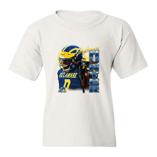 Delaware - NCAA Football : Keyshawn Hunter - Collage Youth T-Shirt-0
