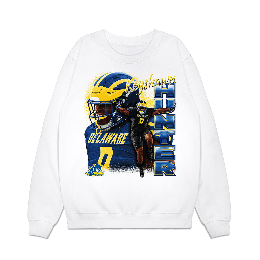 Delaware - NCAA Football : Keyshawn Hunter - Collage Premium Crewneck Sweatshirt-0
