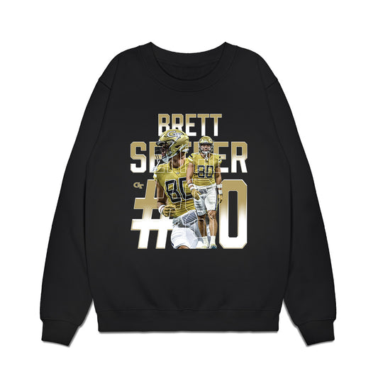 Georgia Tech - NCAA Football : Brett Seither - Collage Premium Crewneck Sweatshirt-0