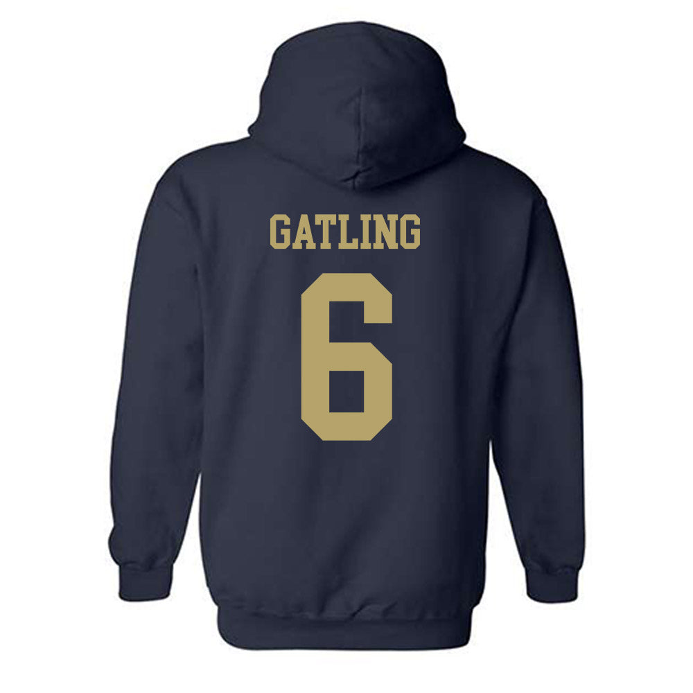 Georgia Tech - NCAA Football : Debron Gatling - Classic Shersey Hooded Sweatshirt-1