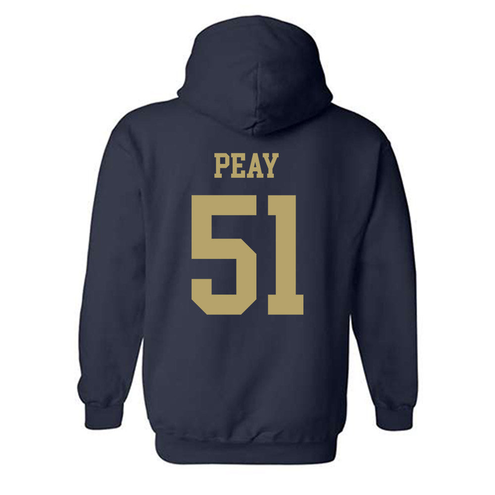 Georgia Tech - NCAA Football : Kevin Peay - Classic Shersey Hooded Sweatshirt-1
