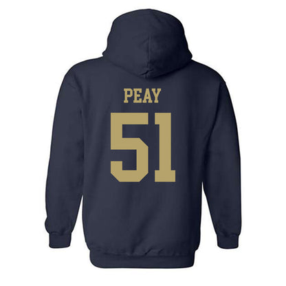 Georgia Tech - NCAA Football : Kevin Peay - Classic Shersey Hooded Sweatshirt-1