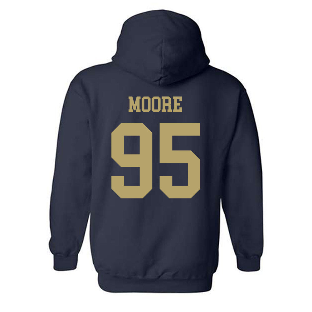 Georgia Tech - NCAA Football : Jason Moore - Classic Shersey Hooded Sweatshirt-1