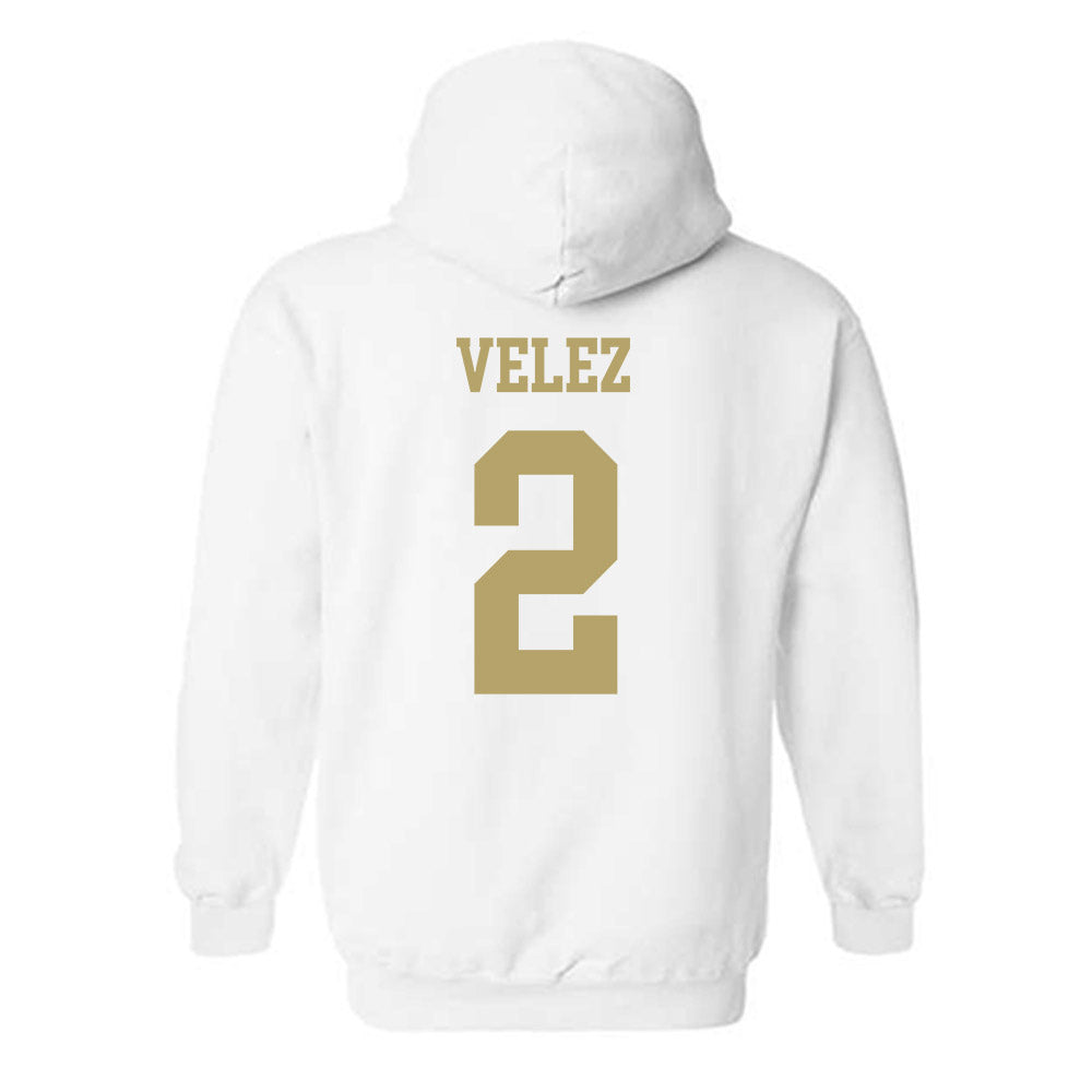 Georgia Tech - NCAA Women's Volleyball : Sofia Velez - Classic Shersey Hooded Sweatshirt-1