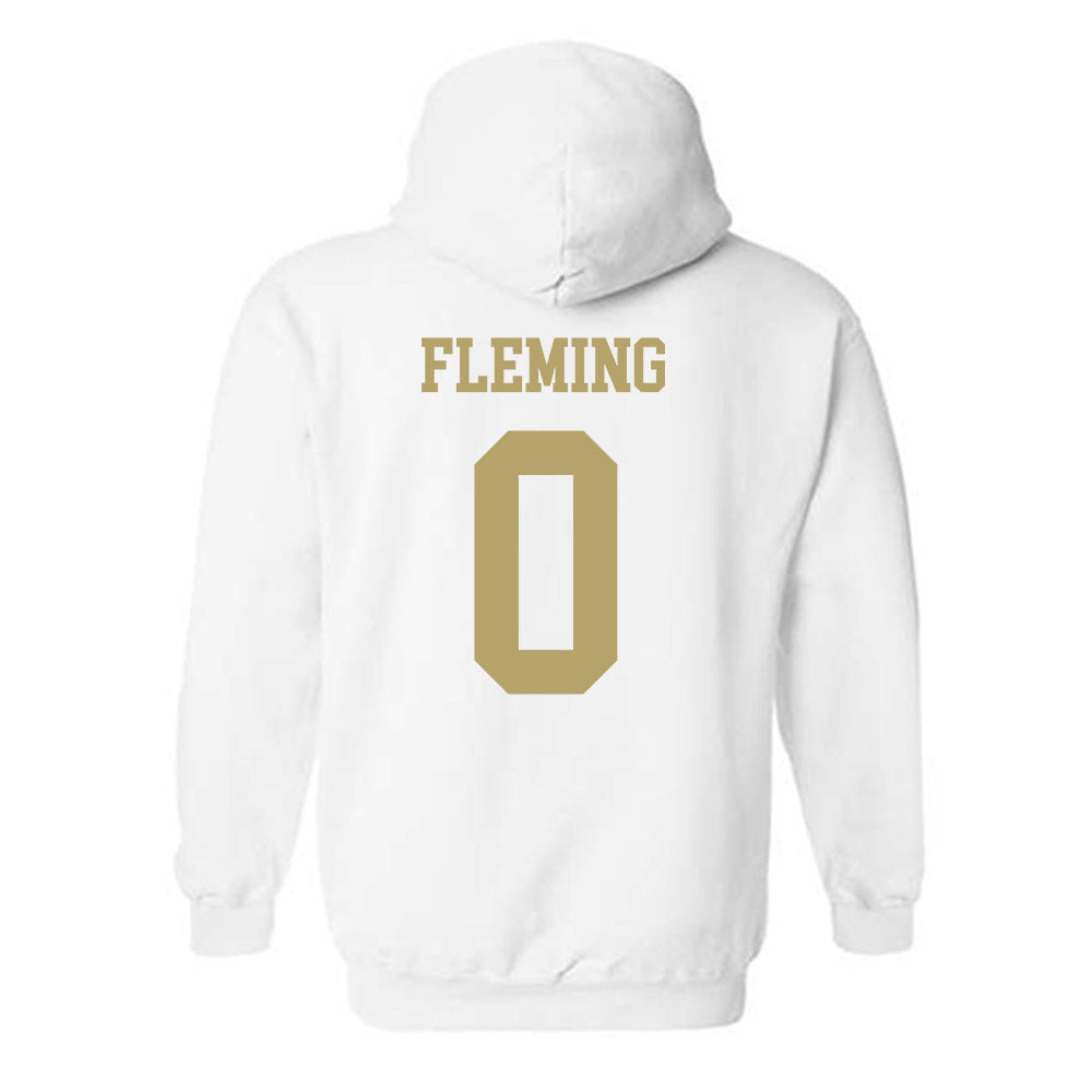 Georgia Tech - NCAA Men's Basketball : Akai Fleming - Classic Shersey Hooded Sweatshirt-1