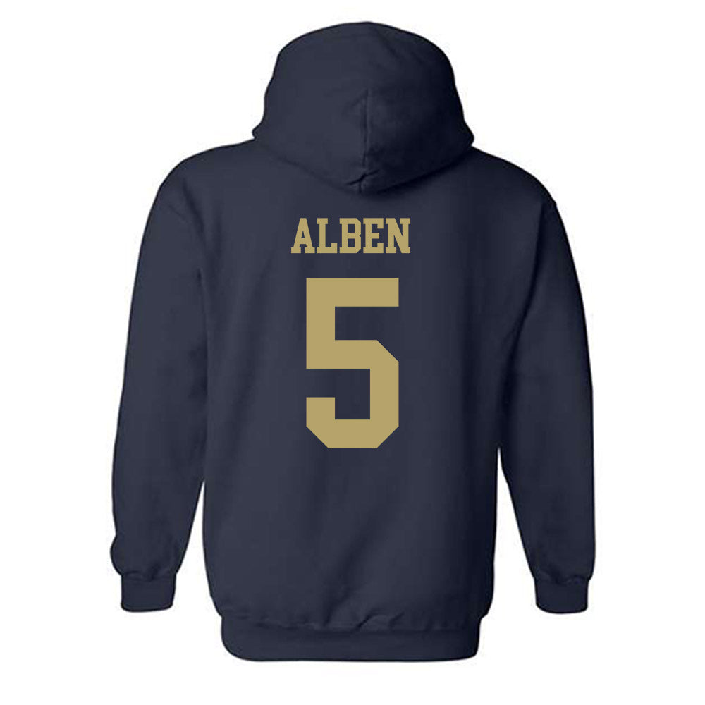 Georgia Tech - NCAA Women's Basketball : Catherine Alben - Classic Shersey Hooded Sweatshirt-1
