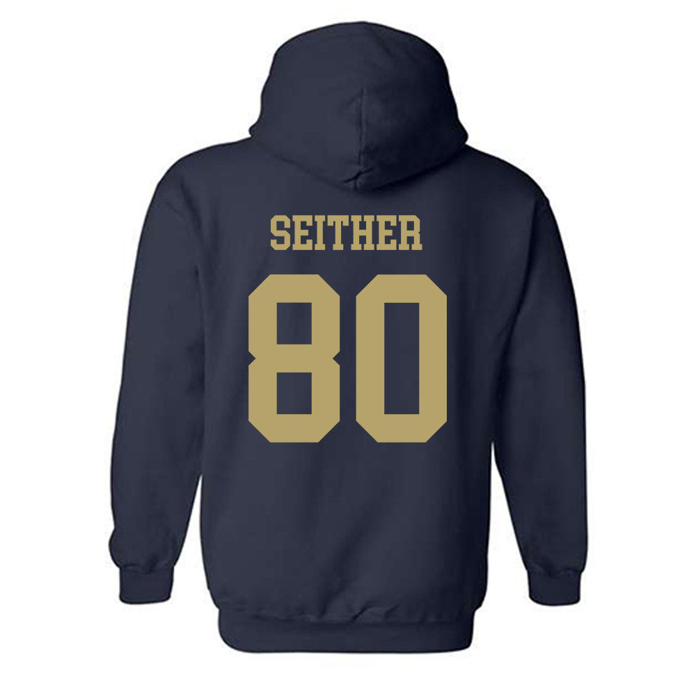 Georgia Tech - NCAA Football : Brett Seither - Classic Shersey Hooded Sweatshirt-1