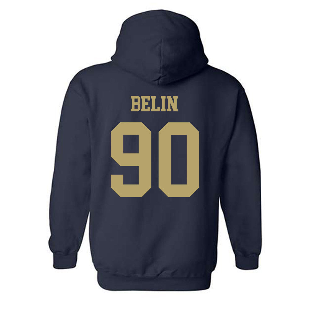 Georgia Tech - NCAA Football : Blake Belin - Classic Shersey Hooded Sweatshirt-1