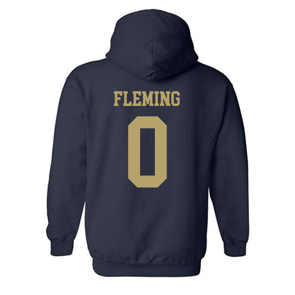 Georgia Tech - NCAA Men's Basketball : Akai Fleming - Classic Shersey Hooded Sweatshirt-1