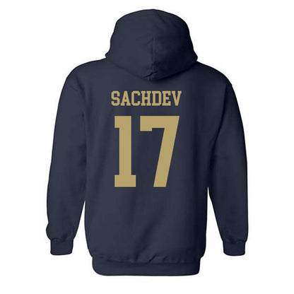 Georgia Tech - NCAA Men's Tennis : Rohan Sachdev - Classic Shersey Hooded Sweatshirt-1