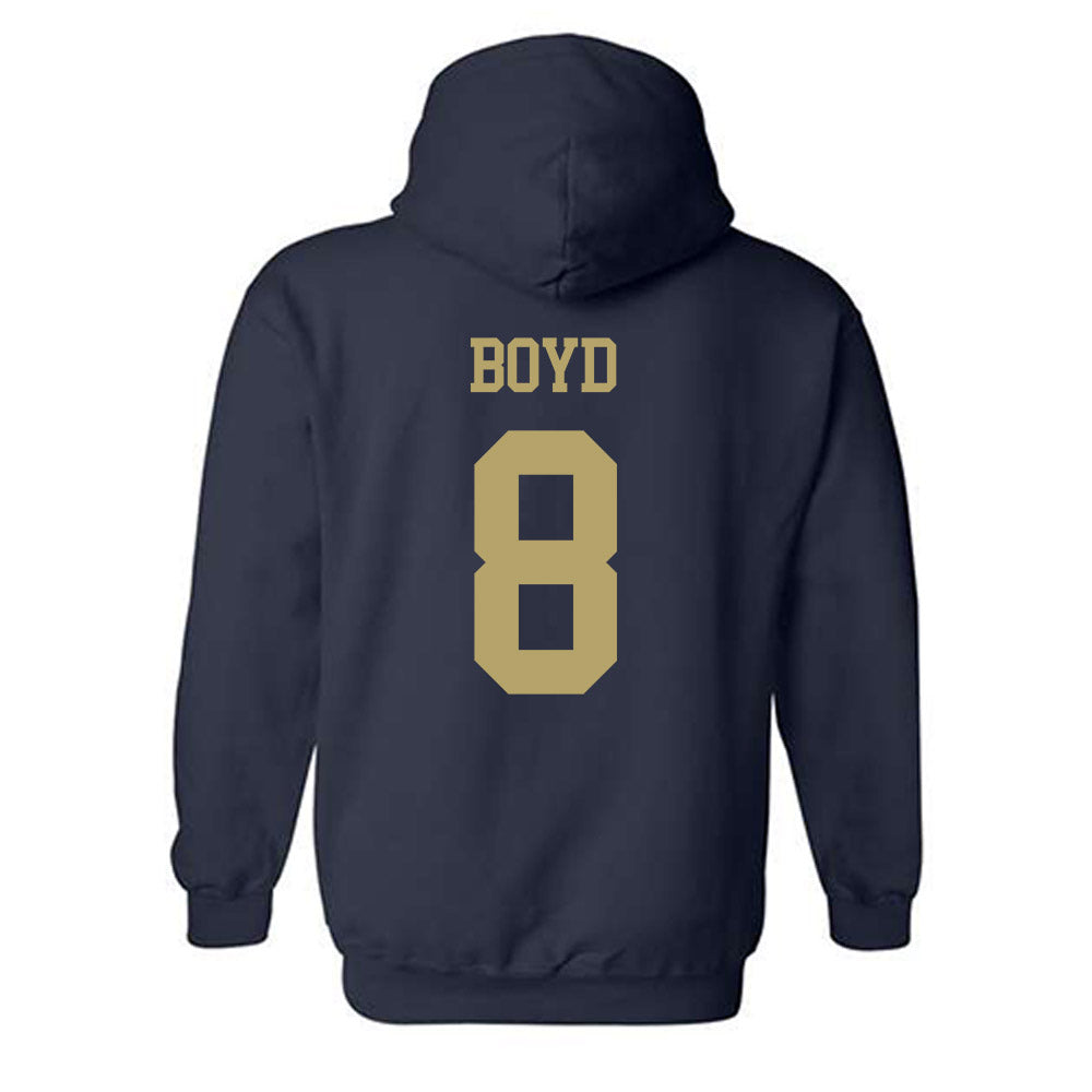 Georgia Tech - NCAA Football : Jordan Boyd - Classic Shersey Hooded Sweatshirt-1
