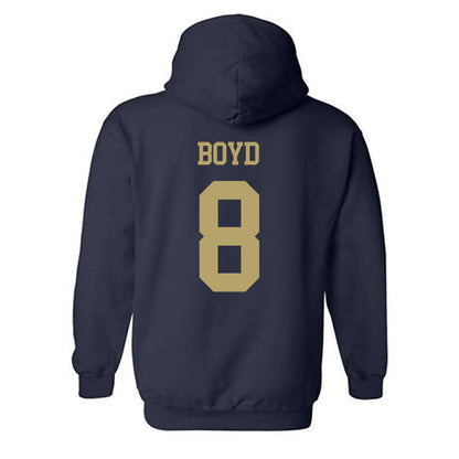 Georgia Tech - NCAA Football : Jordan Boyd - Classic Shersey Hooded Sweatshirt-1