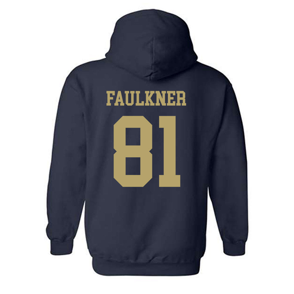 Georgia Tech - NCAA Football : Cal Faulkner - Classic Shersey Hooded Sweatshirt-1