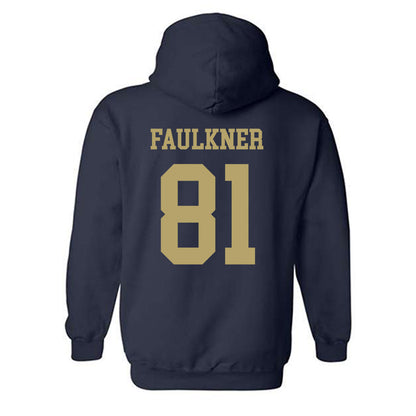 Georgia Tech - NCAA Football : Cal Faulkner - Classic Shersey Hooded Sweatshirt-1