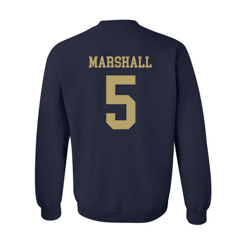 Georgia Tech - NCAA Men's Basketball : Peyton Marshall - Classic Shersey Crewneck Sweatshirt-1