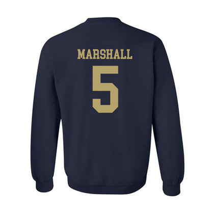 Georgia Tech - NCAA Men's Basketball : Peyton Marshall - Classic Shersey Crewneck Sweatshirt-1
