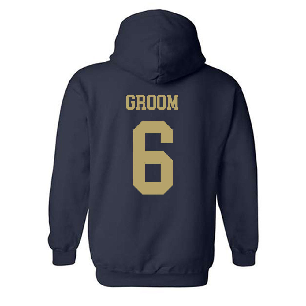 Georgia Tech - NCAA Women's Volleyball : Anika Groom - Classic Shersey Hooded Sweatshirt-1