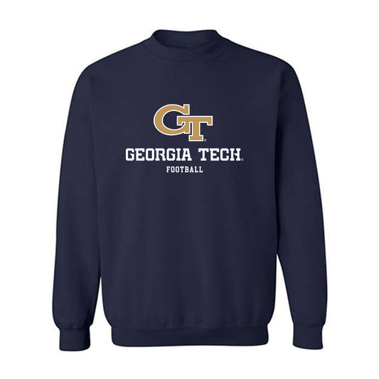 Georgia Tech - NCAA Football : Santana Alo-Tupuola - Classic Shersey Crewneck Sweatshirt-0