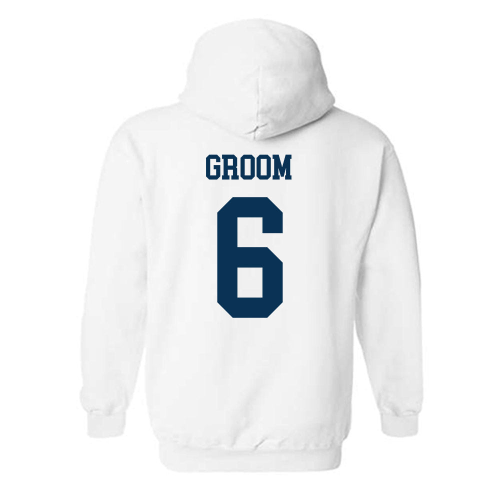 Georgia Tech - NCAA Women's Volleyball : Anika Groom - Classic Shersey Hooded Sweatshirt-1