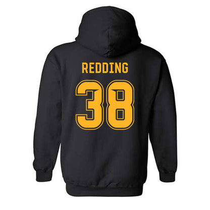 Baylor - NCAA Football : Jacob Redding - Blackout Shersey Hooded Sweatshirt-1