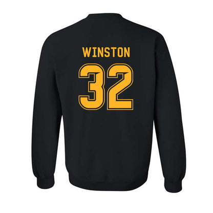 Baylor - NCAA Football : Emarrion Winston - Blackout Shersey Crewneck Sweatshirt-1