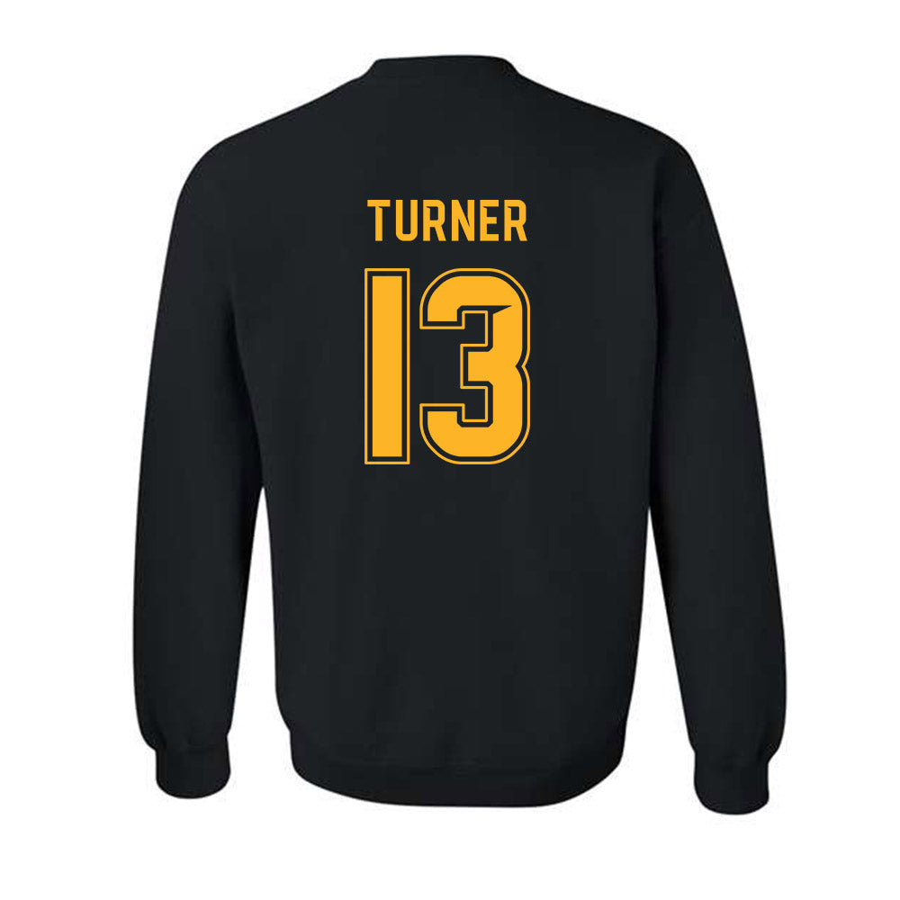 Baylor - NCAA Football : Devin Turner - Blackout Shersey Crewneck Sweatshirt-1