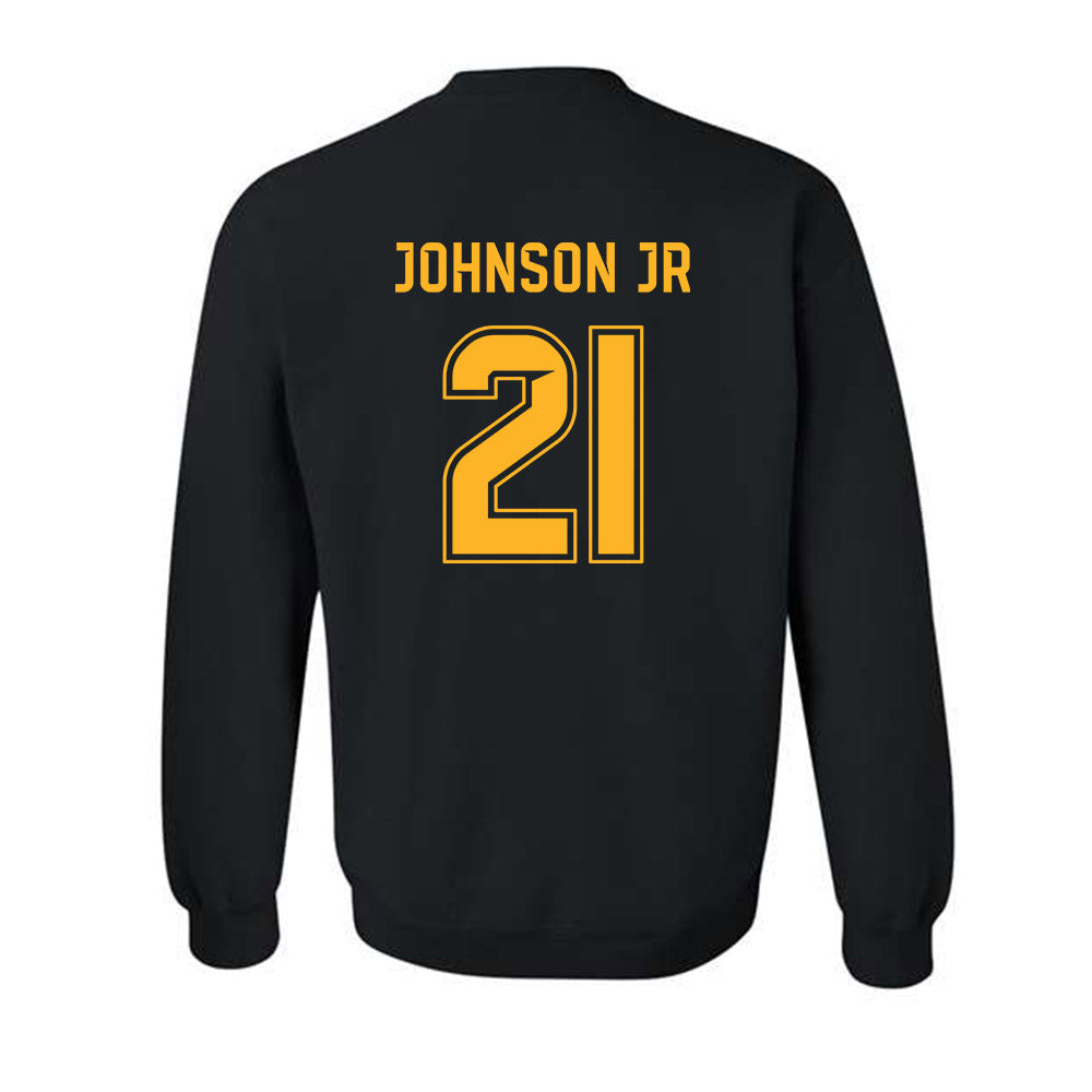 Baylor - NCAA Football : Michael Johnson Jr - Blackout Shersey Crewneck Sweatshirt-1