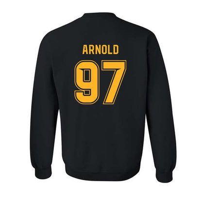 Baylor - NCAA Football : Hayden Arnold - Blackout Shersey Crewneck Sweatshirt-1
