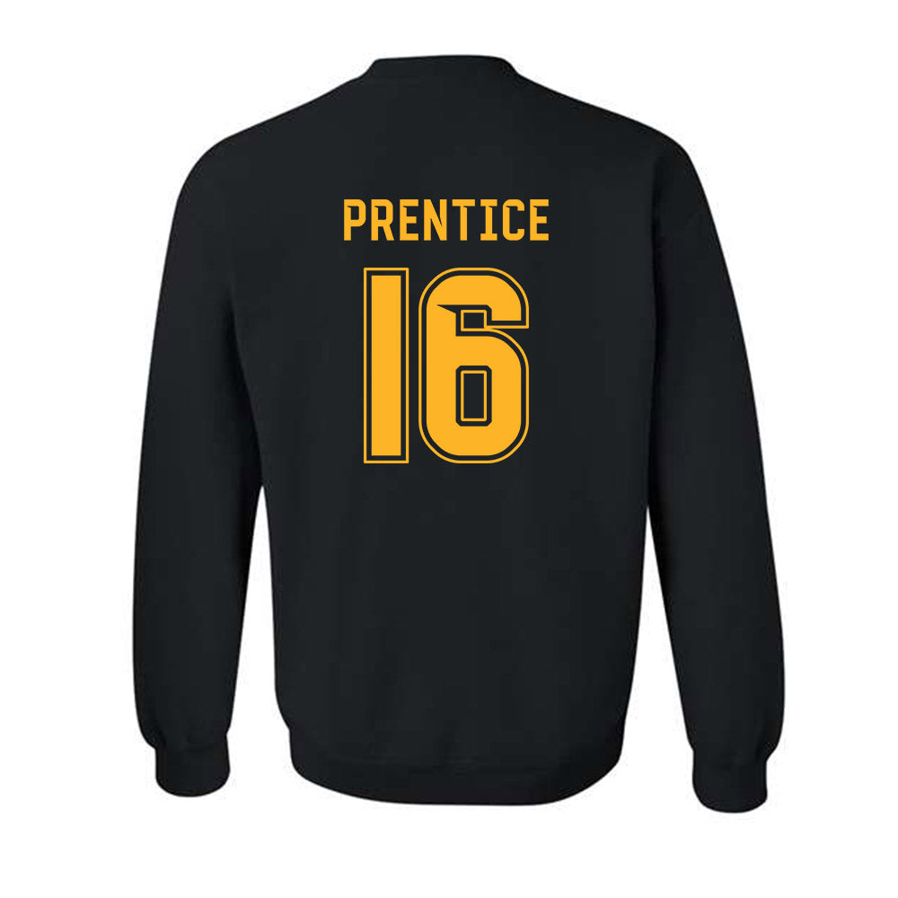 Baylor - NCAA Football : Kobe Prentice - Blackout Shersey Crewneck Sweatshirt-1