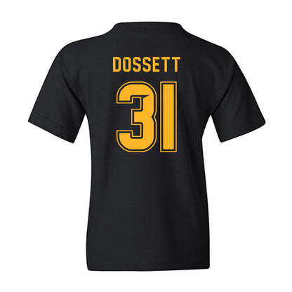 Baylor - NCAA Football : Mason Dossett - Blackout Shersey Youth T-Shirt-1