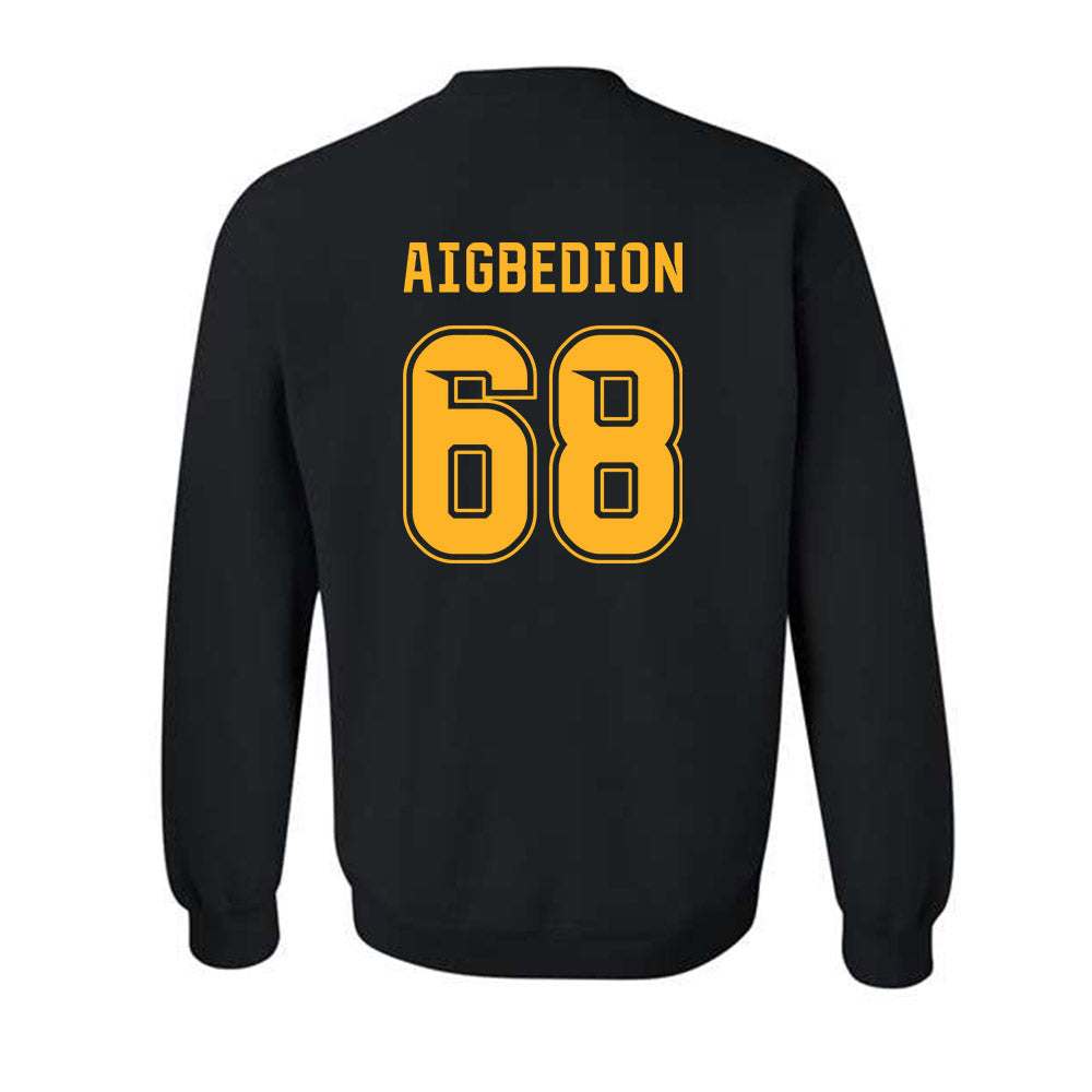 Baylor - NCAA Football : Omarrian Aigbedion - Blackout Shersey Crewneck Sweatshirt-1