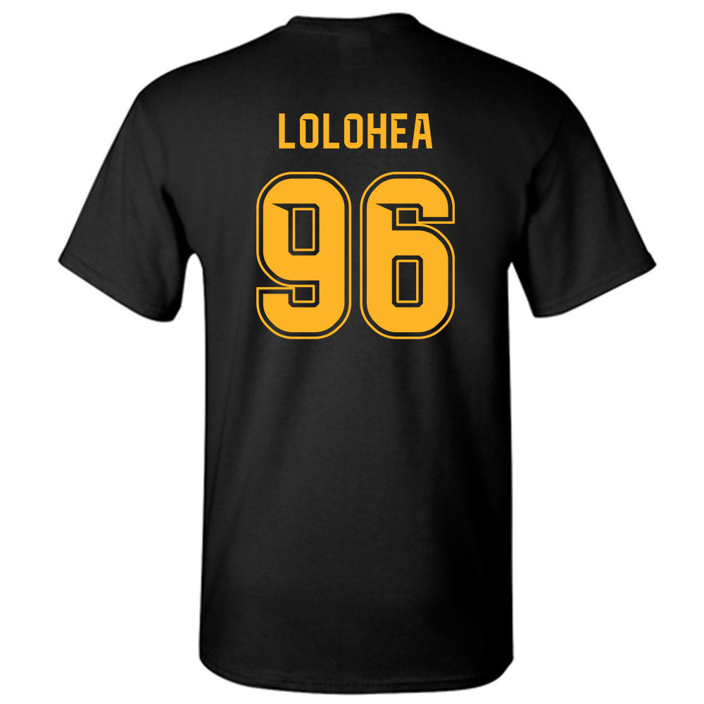 Baylor - NCAA Football : Tonga Lolohea - Blackout Shersey T-Shirt-1