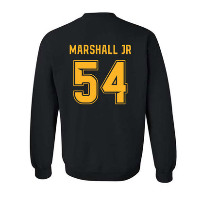 Baylor - NCAA Football : David Marshall Jr - Blackout Shersey Crewneck Sweatshirt-1