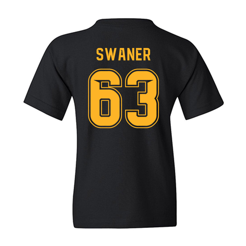 Baylor - NCAA Football : Wyatt Swaner - Blackout Shersey Youth T-Shirt-1