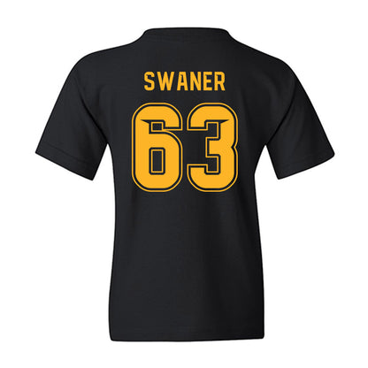 Baylor - NCAA Football : Wyatt Swaner - Blackout Shersey Youth T-Shirt-1