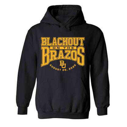 Baylor - NCAA Football : Hawkins Polley - Blackout Shersey Hooded Sweatshirt-0