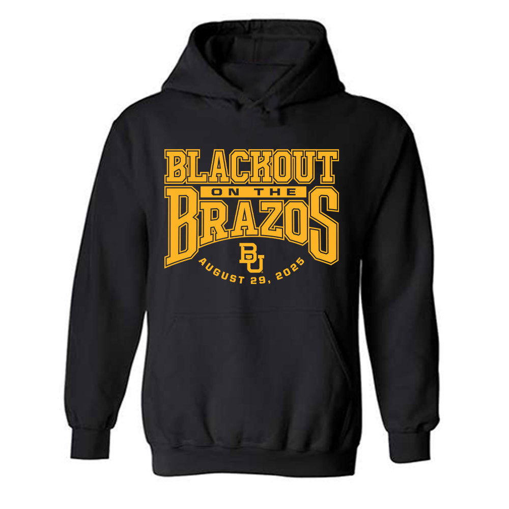 Baylor - NCAA Football : Devyn Bobby - Blackout Shersey Hooded Sweatshirt-0