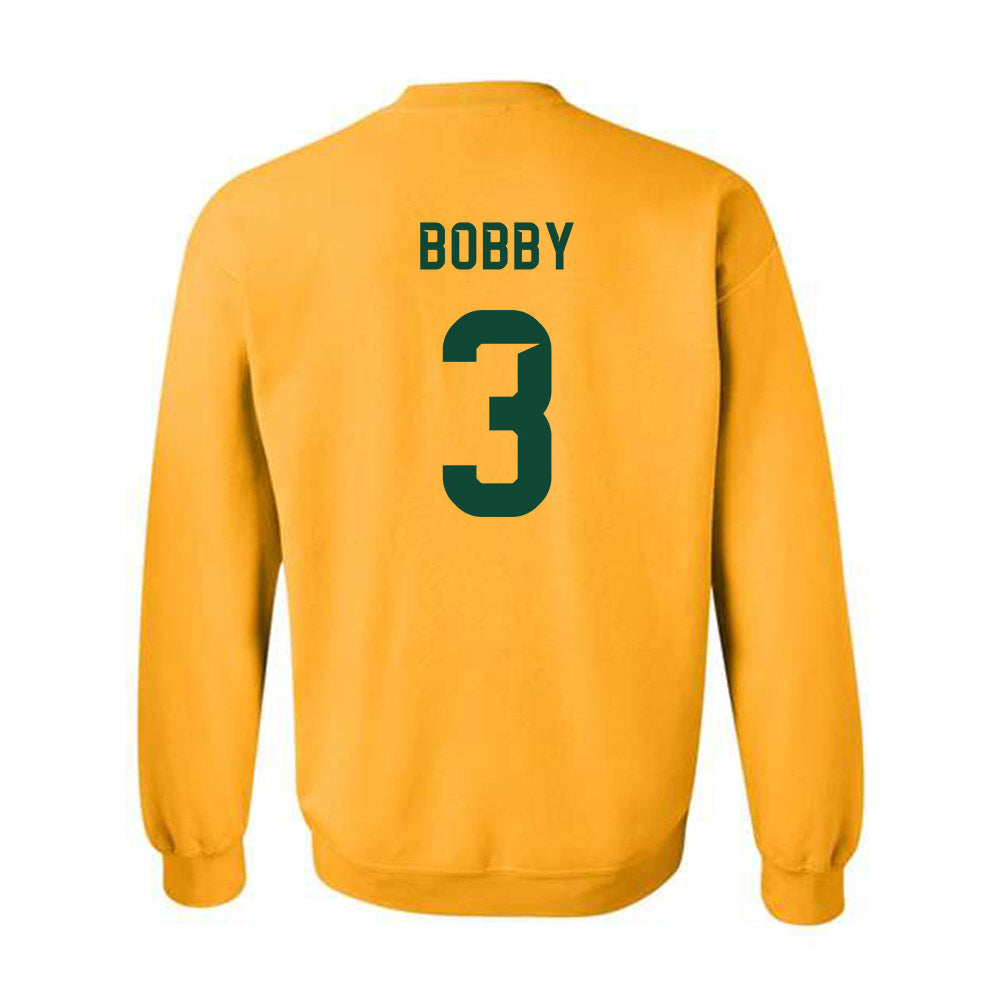 Baylor - NCAA Football : Devyn Bobby - Go Gold Shersey Crewneck Sweatshirt-1